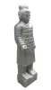 Product image 4 of the product “Warrior standing with left hand up, ca 175cm, antique finish Left Hand Up | Antique Finish”